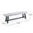 Outdoor Carlisle Benches, Sandblasted Brown + Rustic Metal (Set of 2)-714993969