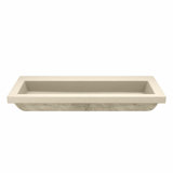 Trough Concrete Handmade Rectangular Drop-in Bathroom Sink