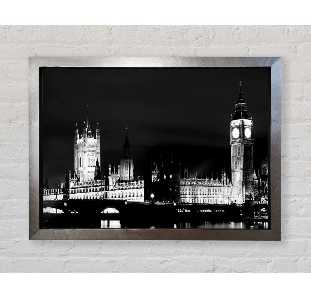 London Houses Of Parliament Dark Nights - Druck