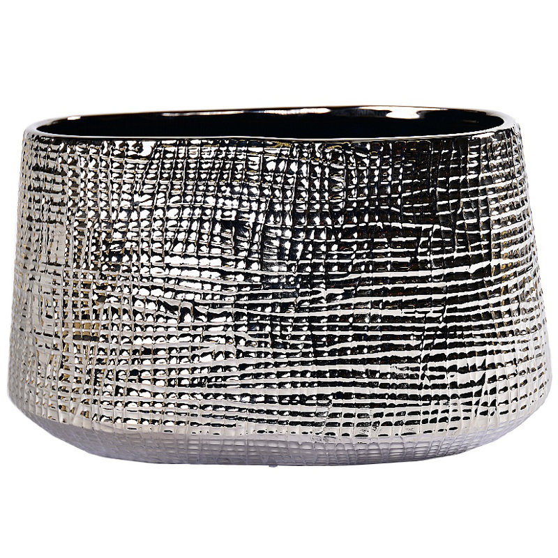Vase de table en céramique Rajish, Argent