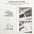 Slim Shoe Storage Cabinet with 4 Flip Drawers and Adjustable Shelves