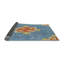 Tapis orange/bleu à motifs-2037653474
