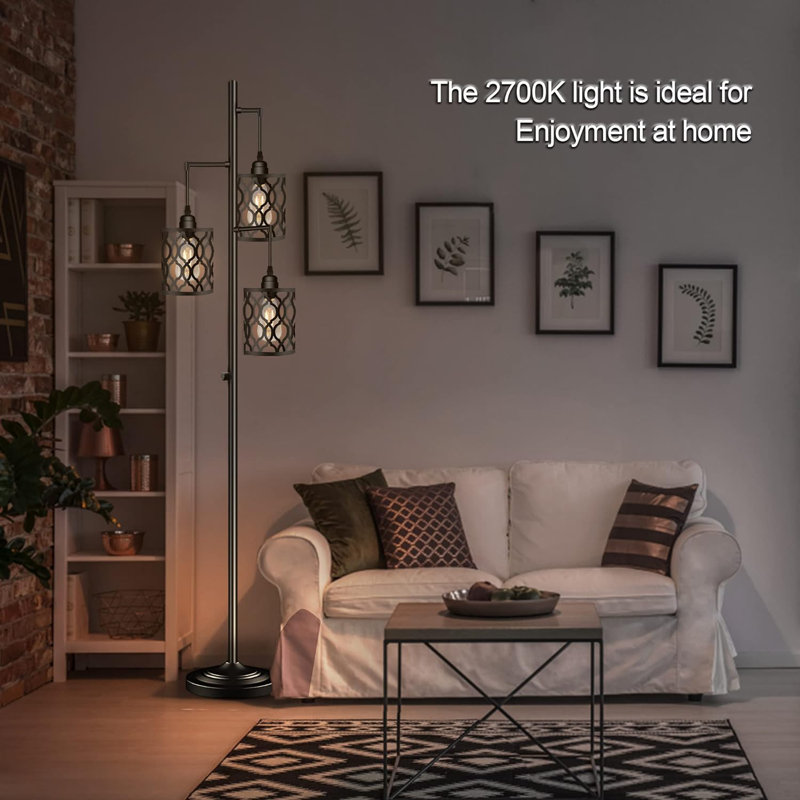 68'' Black Tree Floor Lamp