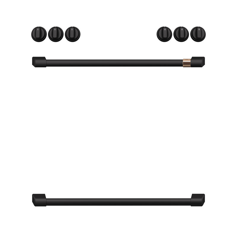 Front Control Gas Range Handle Kit, Flat Black