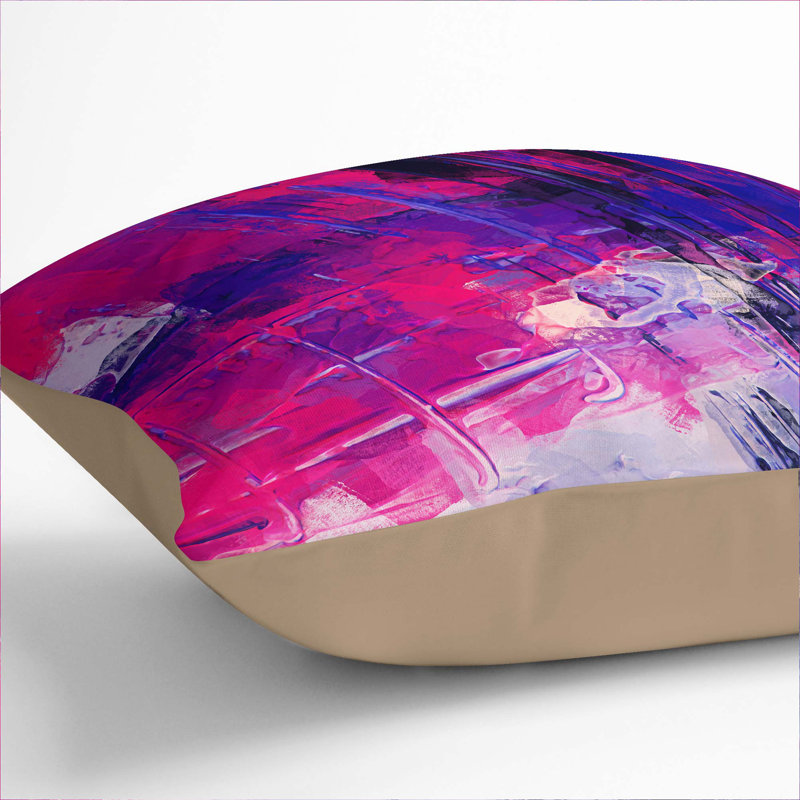 Abstract Square Cushion, 40cm H x 40cm W x 15cm D, Stone