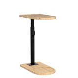 360° Rotatable Sofa Tray Table For Couch Arm, Height Adjustable End Table For Bed Or Chair With Phone & Tablet Slots, TV Tray Table