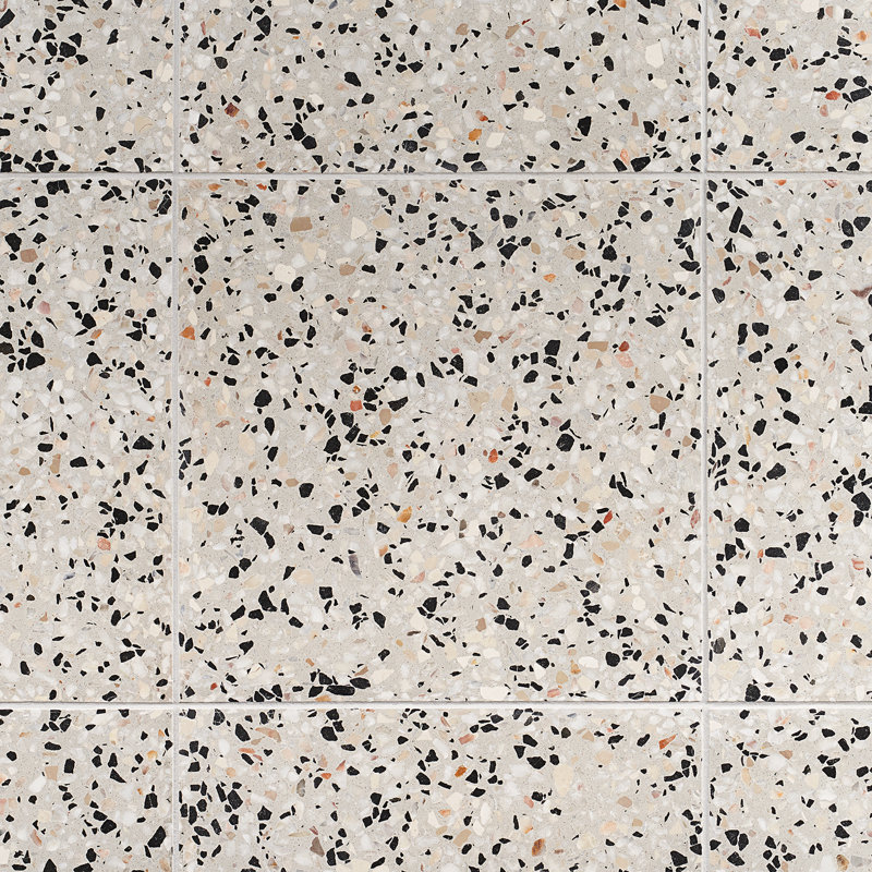 True Terrazzo 16x16 Polished Terrazzo Tile, Foro Beige