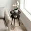 Table de bout ronde avec tablettes à 2 niveaux pour le salon, la chambre à coucher-606358057