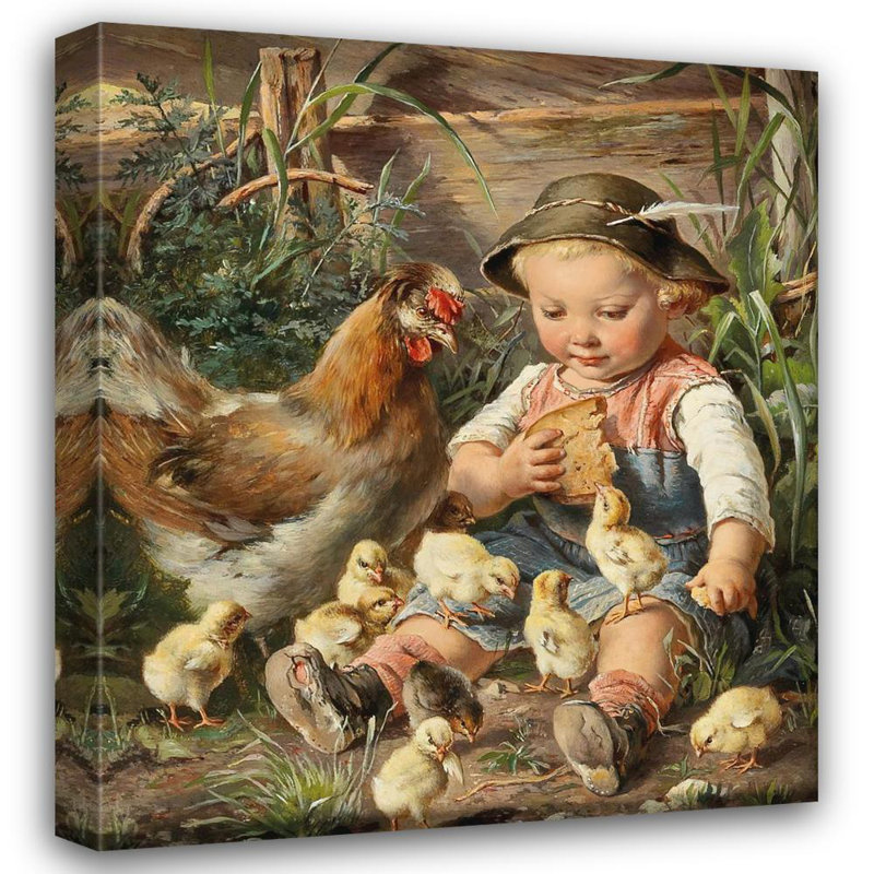 "Intrusive Invités" par Rosa Schweninger - Toile tendue avec châssis, H 24 po x l 17 po