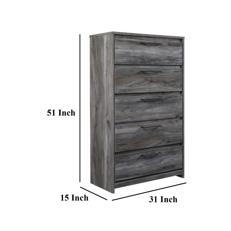 Bays 31'' W 5 - Drawer Dresser