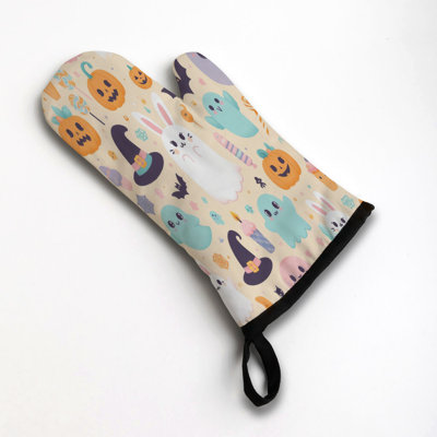 Blush Nightmare Night Oven Mitt Cotton Twill