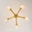 Mid-Century 5-Light Glass Sputnik Chandelier