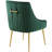 Discern Pleated Back Upholstered Performance Velvet Dining Chair by Modway-52843524