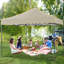 Pavillon de jardin imperméable 10 x 10 pi avec 4 parois latérales-98638060