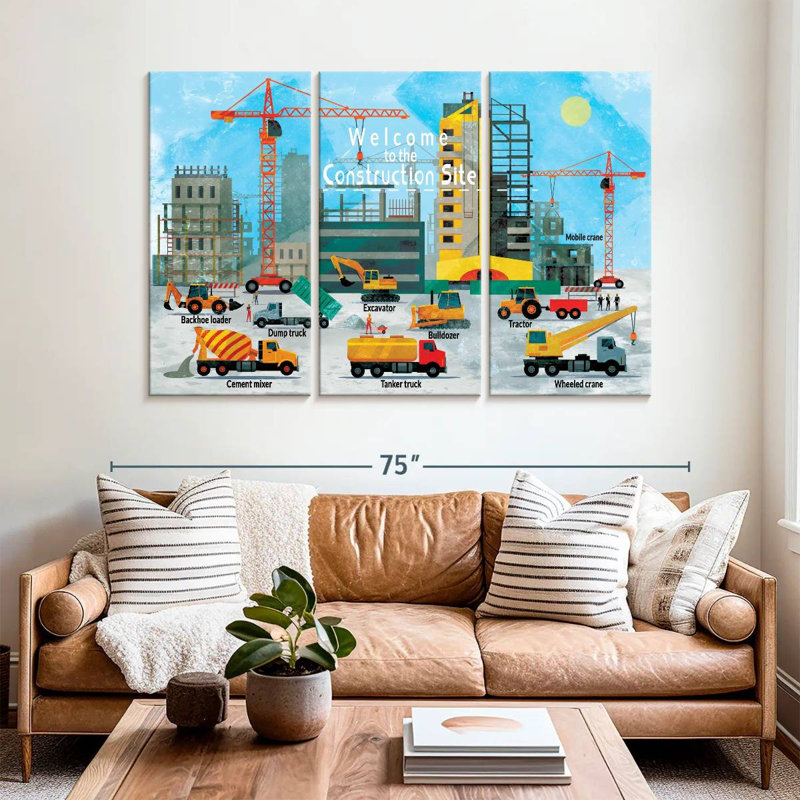Ashelle Construction Site Chart, 42" H x 65" W