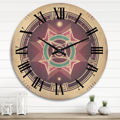 Horloge murale moderne en bois Heal