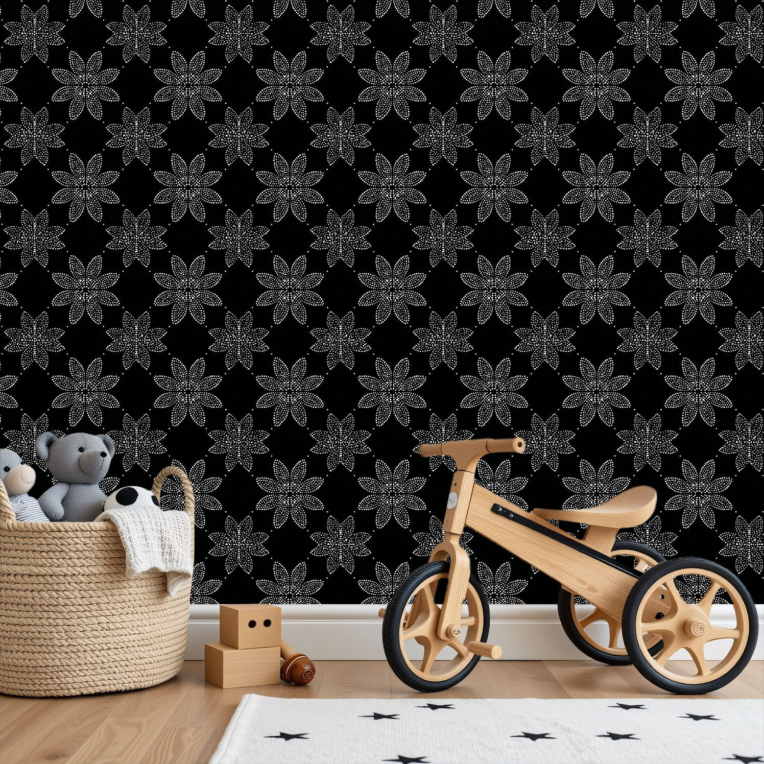 Latitude Run® Peel and Stick Wallpaper Abstract Swirling Accents ...