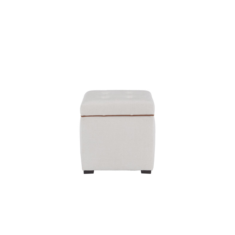 Tami Cube Storage Ottoman, Porcelain