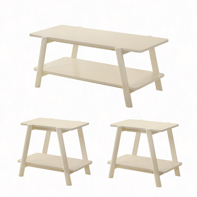 Ensemble de 3 tables basses, 2 tables basses et 2 tables de bout