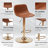 Chaquilla Swivel Upholstered Faux Leather Adjustable Height Counter Stool with Steel Frame-1662118250-1662118248