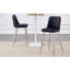Tabouret de bar moderne en polyuréthane - Pieds en métal avec renforcement croisé-107226962