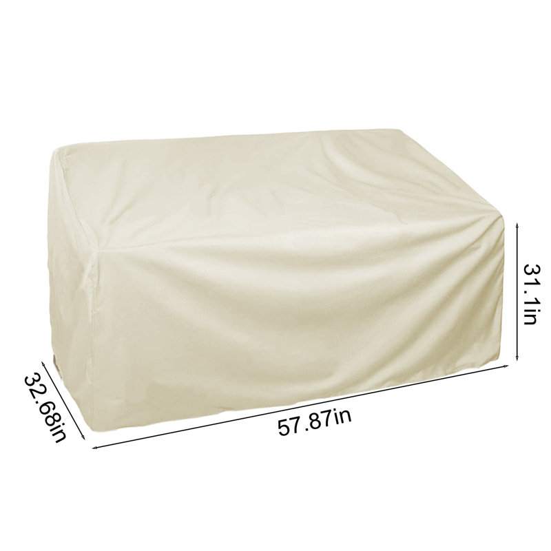 Housses pour causeuse pour bancs de patio, Beige