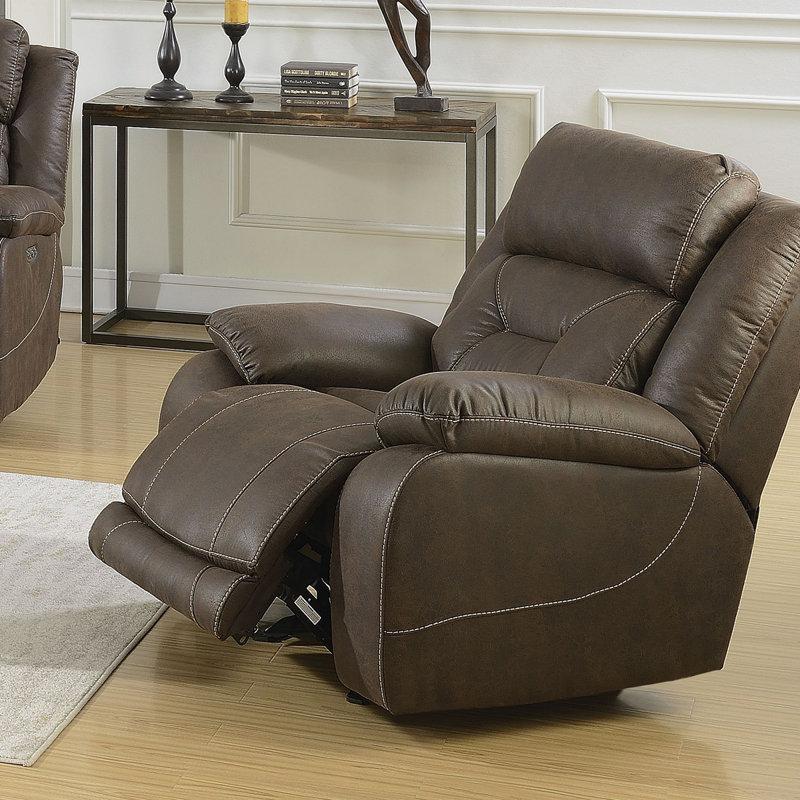 Aria - Fauteuil inclinable électrique double, Tissu brun foncé