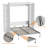 Murphy Bed Space-Saving Wall Bed With Storage Shelves-498553981-475904340
