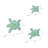 3 Piece  Sea Turtle Wall Art- Nautical 3D Metal Hanging Décor