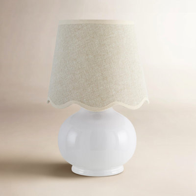 Momsen Coloured Scallop Shade Lamp
