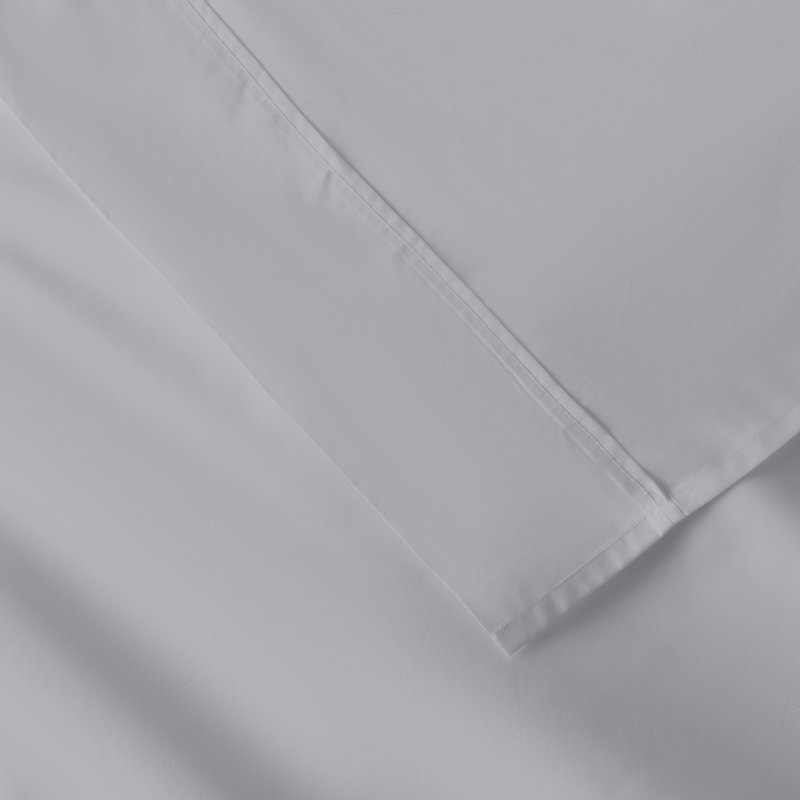 Ensemble de taies d'oreiller en percale de coton Coyer Classic, Lit standard + deux taies d'oreiller standard, Bleu orageux