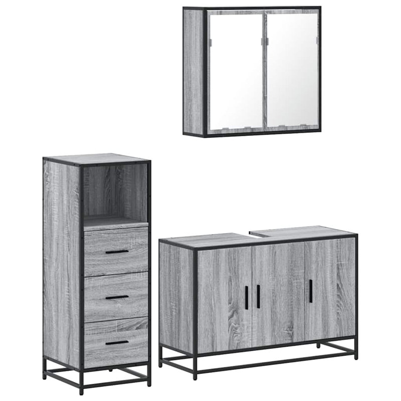 Bathroom Furniture Suite, Cabinet Grey 2
