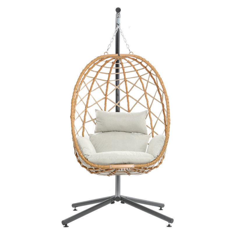 Bottorff Swing Chair with Stand, Beige