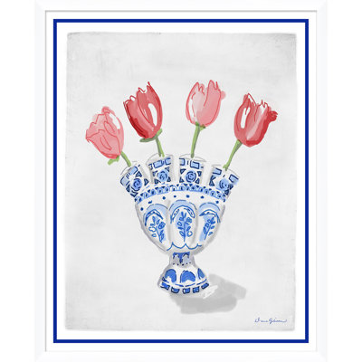 Tulipierre par Dana Gibson - Peinture sur papier encadrée