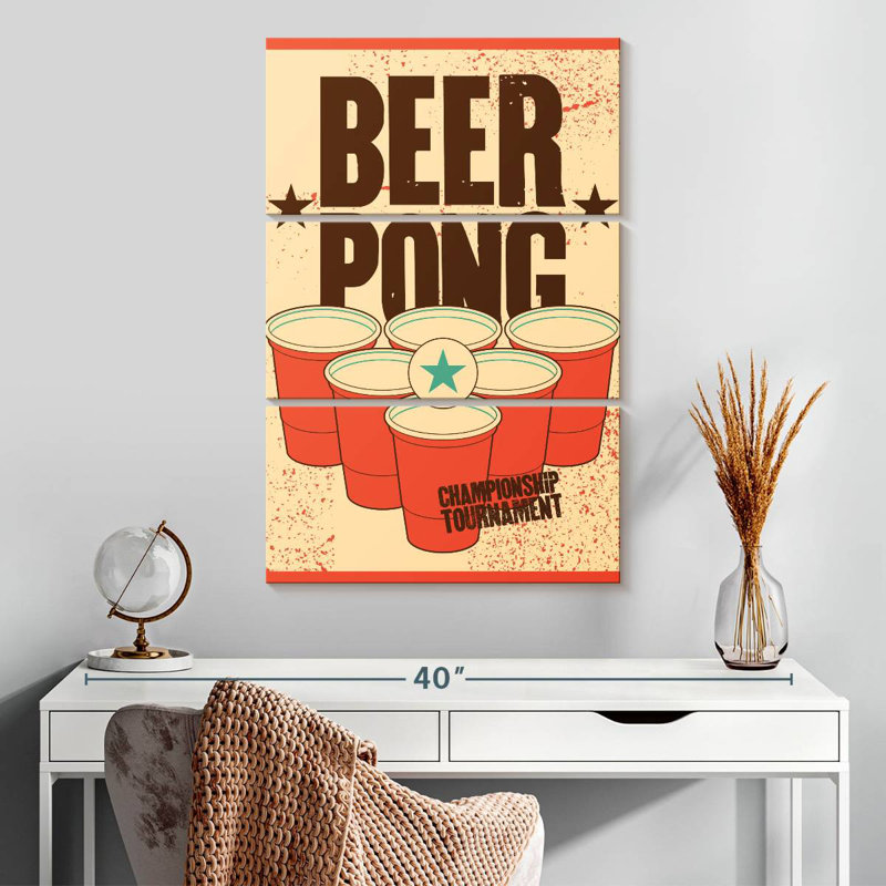 Tournoi Tergel Beer Pong, H 32 po x l 20 po