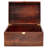 Wooden Gift Boxes - Large Memory Box For Keepsakes, Decorative Boxes With Lids, Wooden Box With Hinged Lid, Stash Box, Brown Box, Wood Boxes, Storage Box With Lid, Wooden Storage Box Wood Box With Lid (Chocolate Brown)