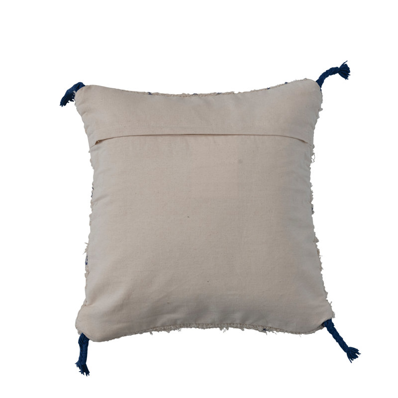 Embroidered Cotton Pillow Cover