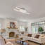 Curved Design LED Ceiling Lamp Fixture, 18W 1800 LM Neutral White Light-294962466-303721571