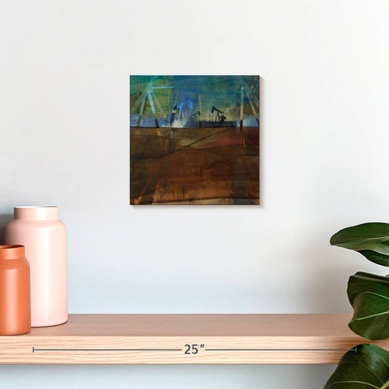 Lilie Oil Rig Abstraction II, H 10 po x l 10 po