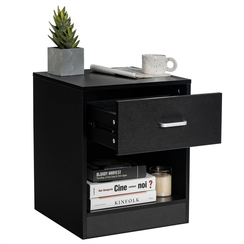 18'' W Nightstand, Black