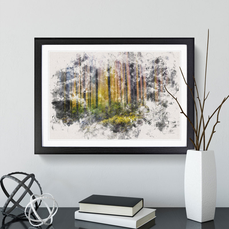Forest Dreams - Picture Frame Painting Print, Black Framed, 36cm H x 48cm W x 2cm D