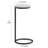 Cerro Accent Table, Small Side Table, Round End Table, C Table, Metal Accent Table With Top