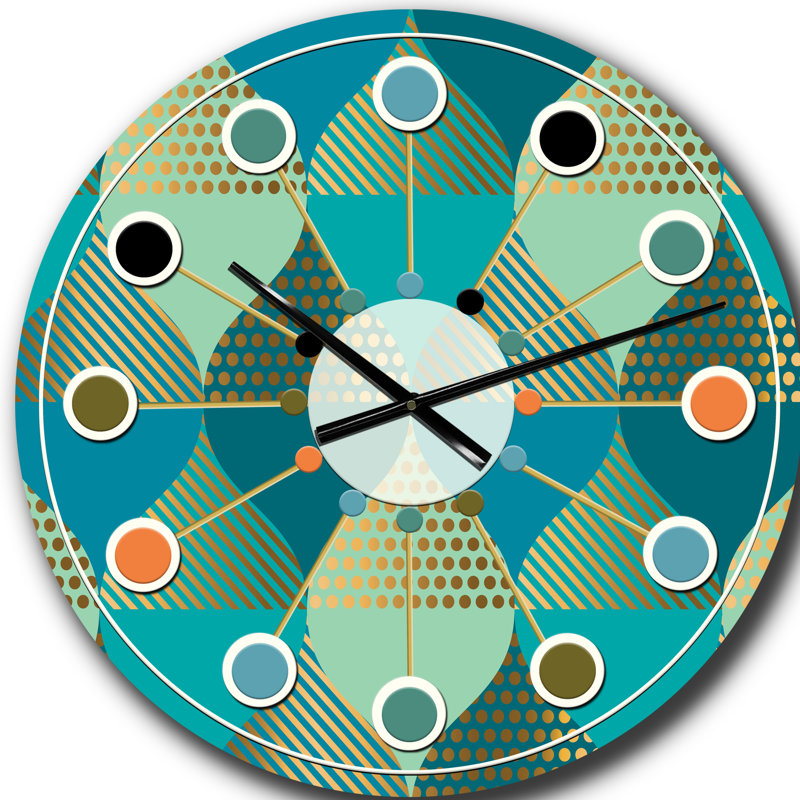 Horloge murale de luxe rétro rétro I - Mid-Century, Grand