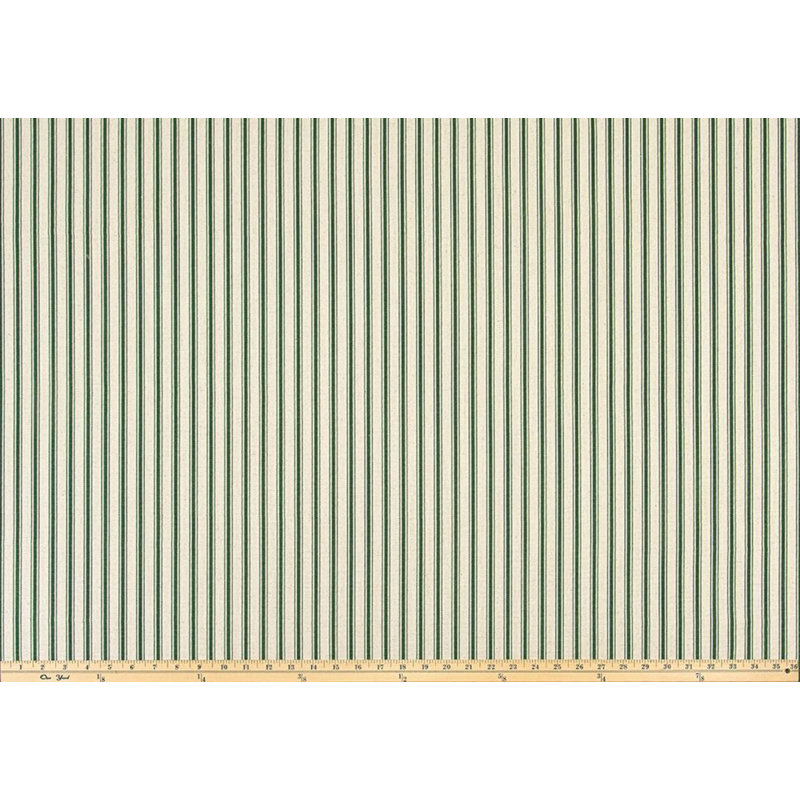 Housse de coussin Pin Stripe, Rectangle H 12 po x l 19 po, Vert / Beige