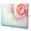 Fleurs roses sur fond bleu - impression sur toile tendue-19241675