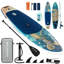 Inflatable Paddle Board With Exceptional Load Capacity, Complete With SUP Accessories, 3 Removable Fins, And 3-Piece Adjustable Single Paddle. This Non-Slip Adult Paddleboard Comes In A Variety Of Designs And Sizes.-883254972-883254973