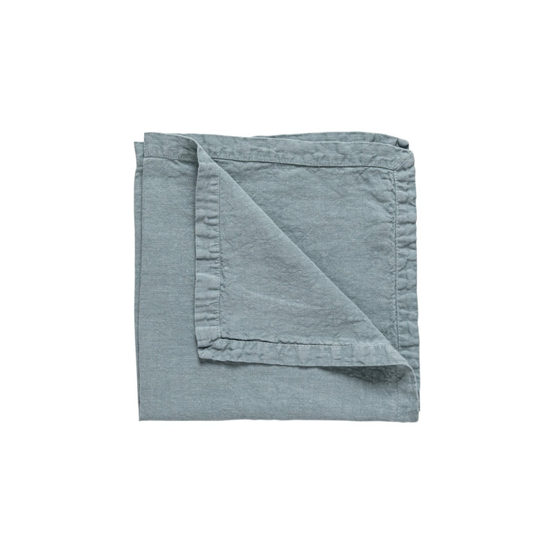 Maria Linen Square Napkins, Mint