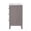 60'' Bathroom Vanity With Ceramic Sink Combo, Free Standing Single Vanity Set With 3 Drawers, Solid Wood Frame Bathroom Storage Cabinet-802348410