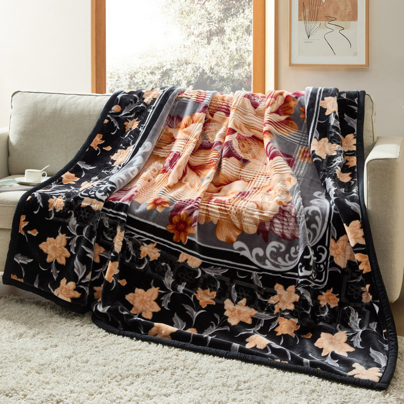 Couverture en peluche Nestl, Très grand, Noir
