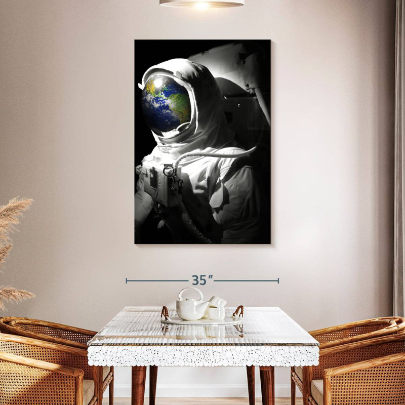 Oberle Astronaut Earth Pop, 48" H x 32" W
